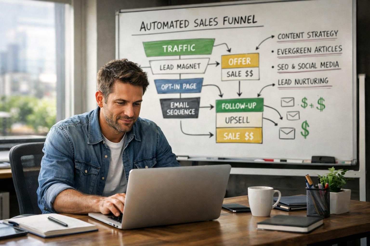 découvrez comment les entrepreneurs utilisent le contenu evergreen et les tunnels automatisés pour générer des revenus en ligne de manière durable et efficace.