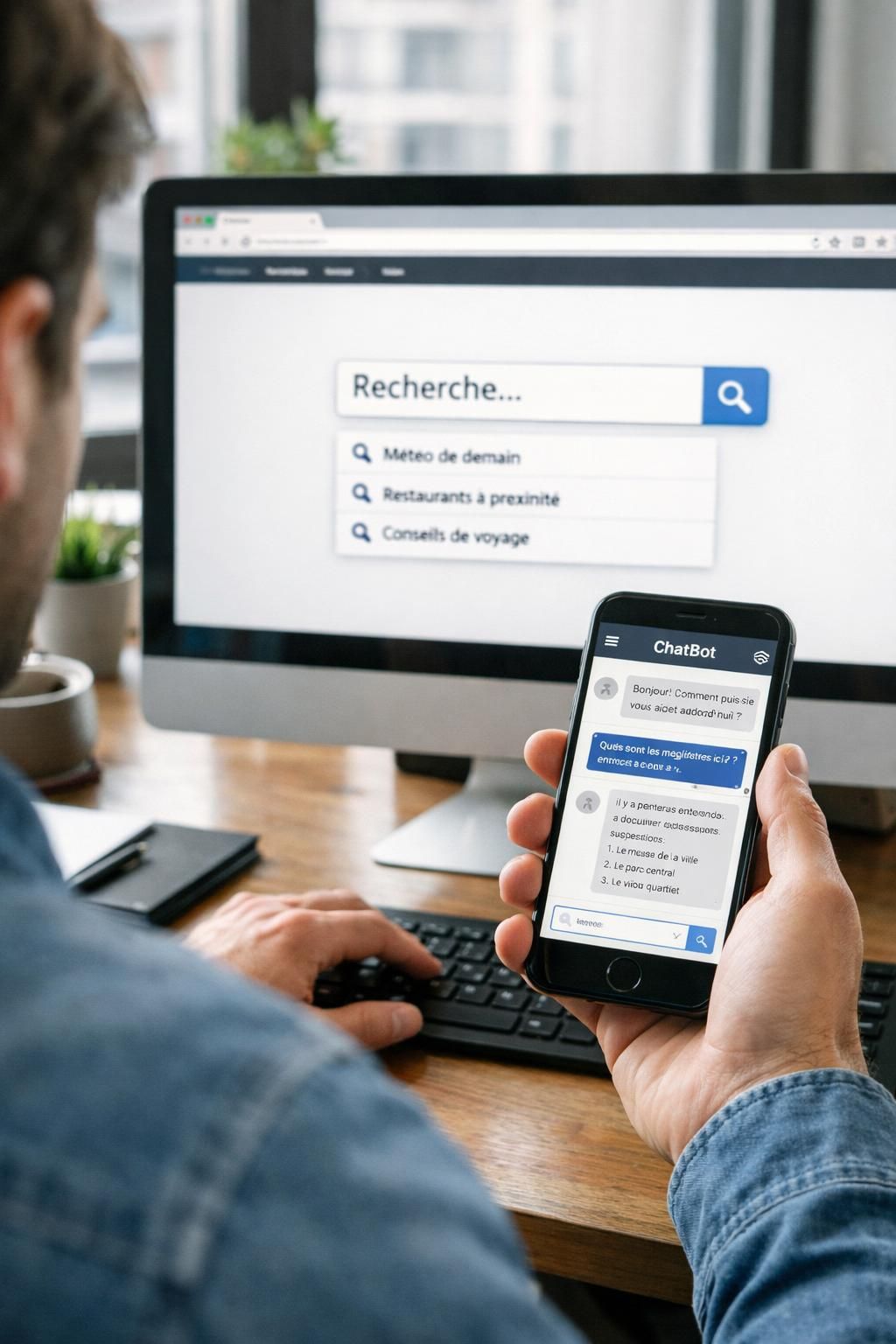 découvrez comment les moteurs de recherche intègrent les interfaces conversationnelles pour transformer l'expérience utilisateur et révolutionner la recherche en ligne.